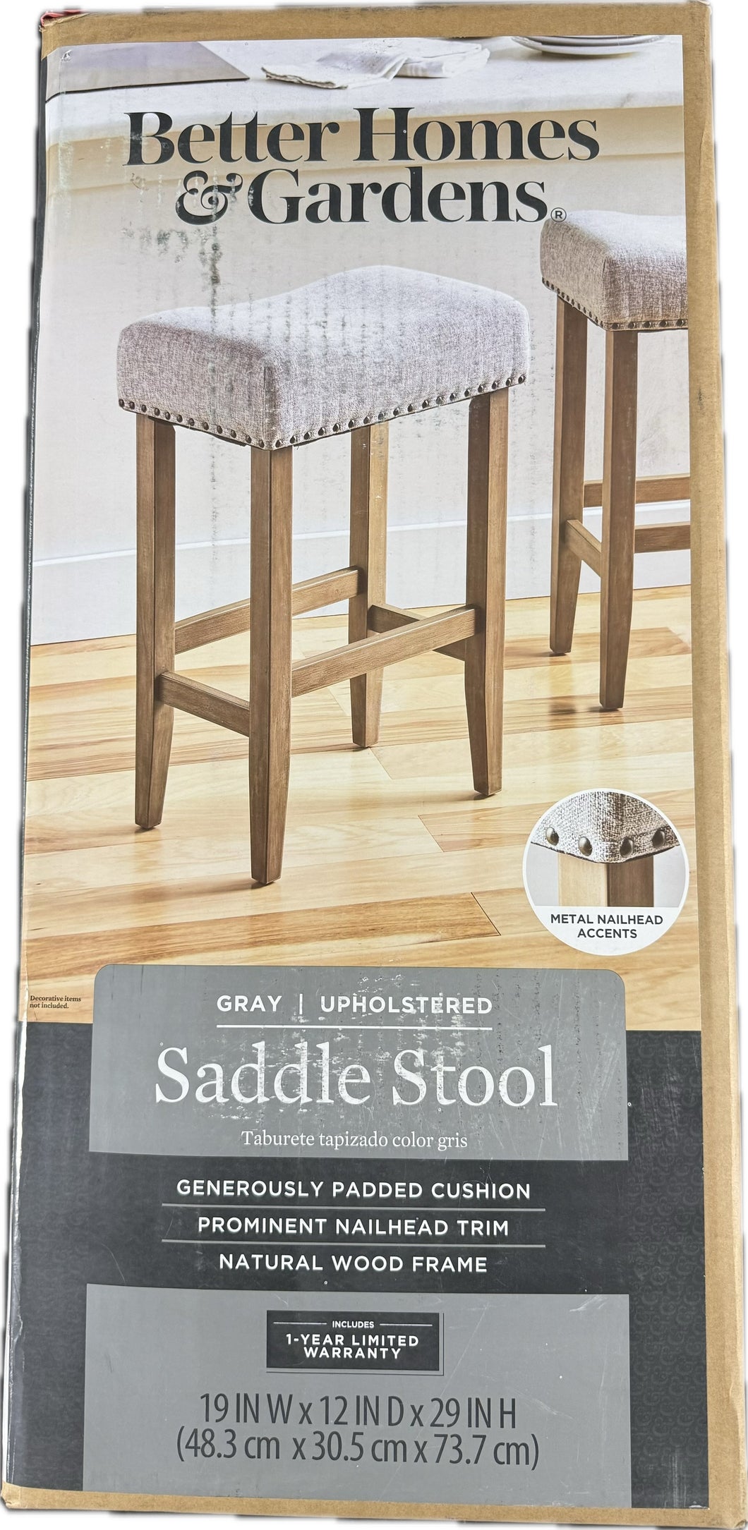 BETTER HOMES AND GARDENS Saddle Stool